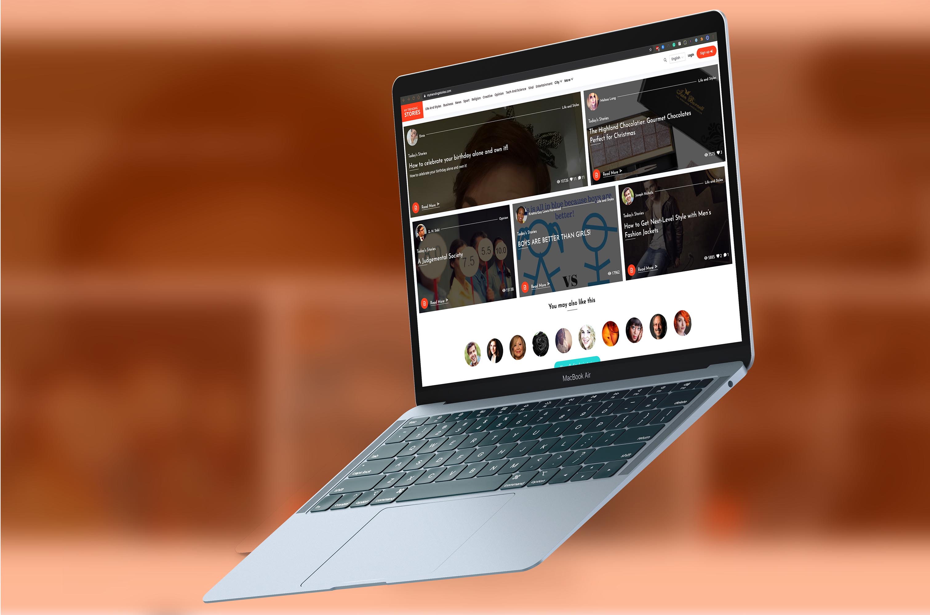 My trending stories mockup 1