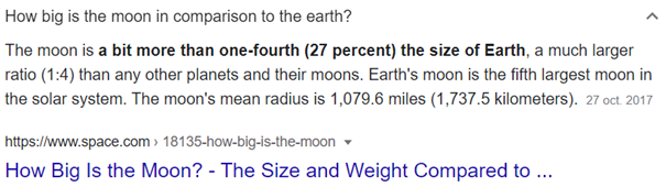 paragraph featured snippet