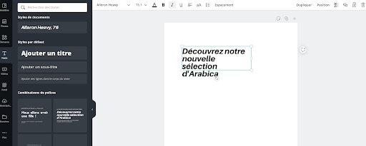 Création