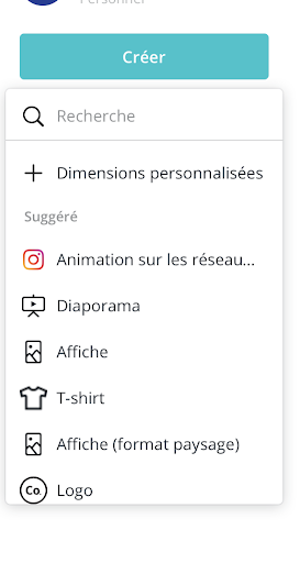 Outil de création canva