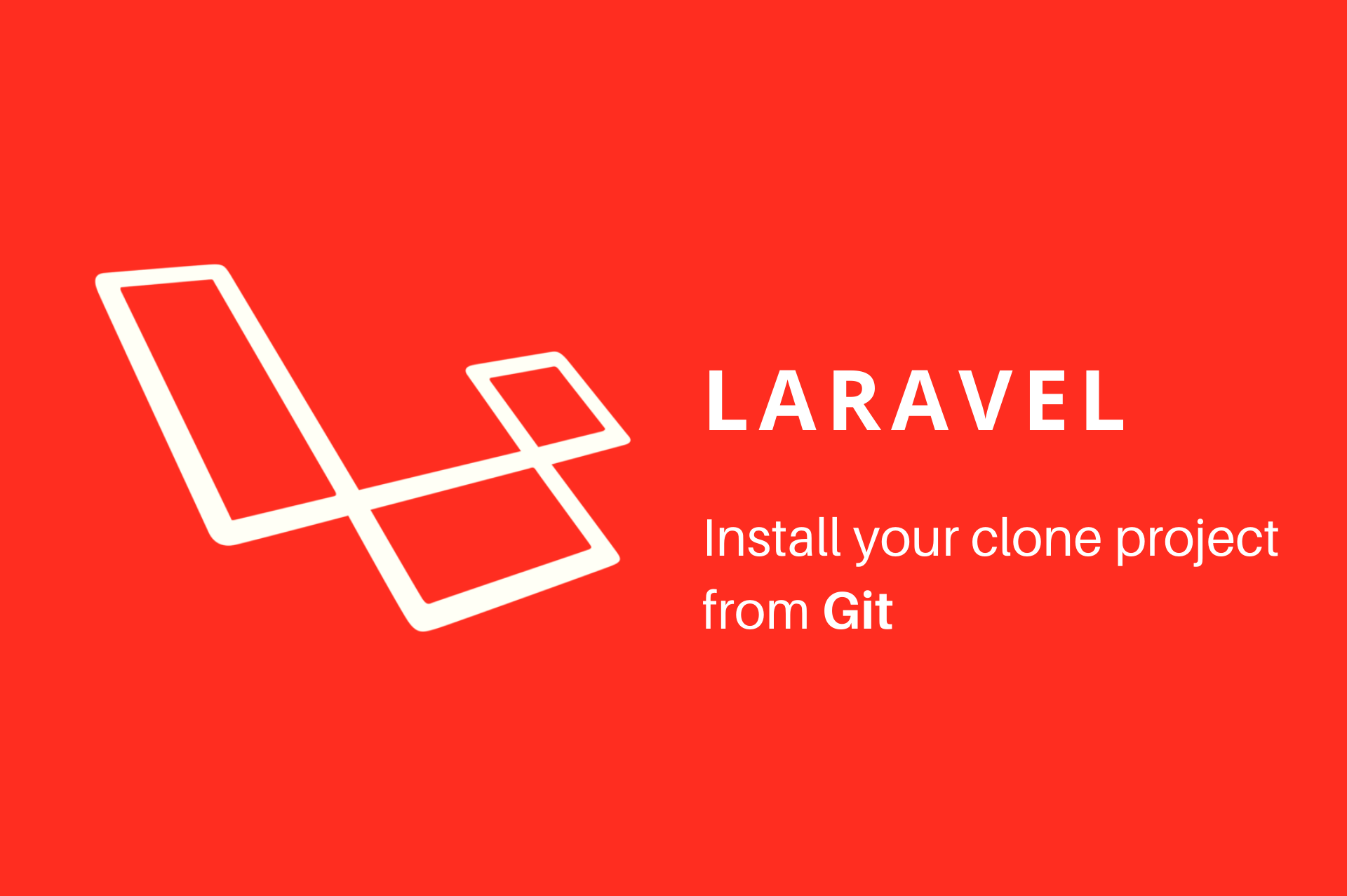 Comment installer une application web Laravel que vous avez cloné depuis Git