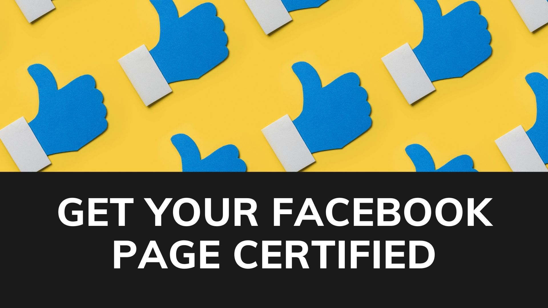 Get your facebook page certified