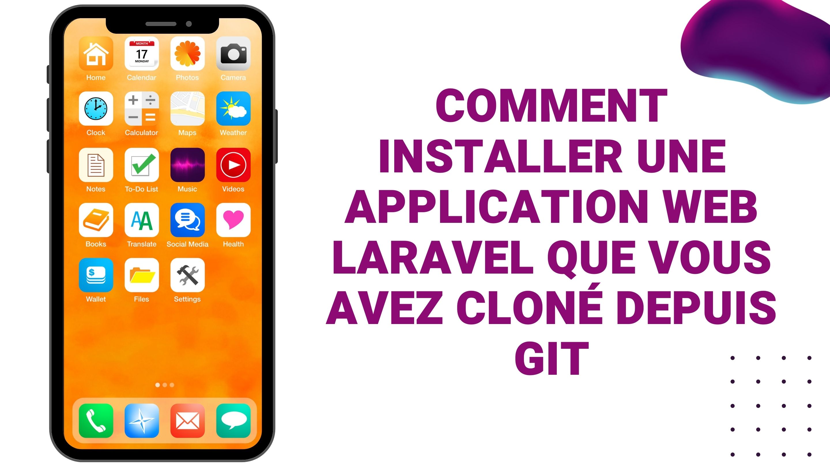 Comment installer une application web Laravel que vous avez cloné depuis Git